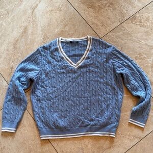 Brandy Melville V-Neck Blue Sweater